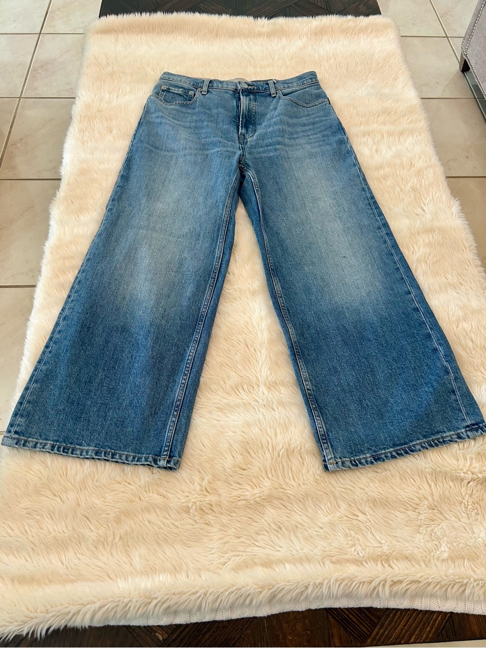 Everlane Way High Wide Leg Flare Jeans